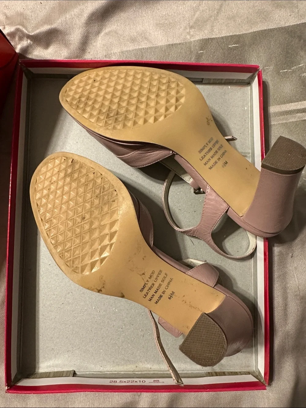 AEROSOLES Blush Pink T‑Strap Slingback Heels